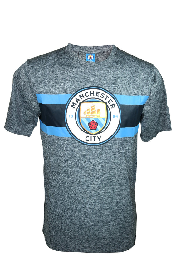 Icon Sports Men Manchester City Official Licensed Soccer Poly Shirt Jersey -07