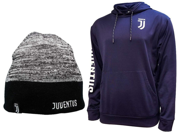 Icon Sports Juventus Soccer Hoodie and Beanie combo 01