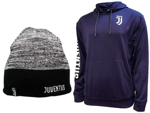 Icon Sports Juventus Soccer Hoodie and Beanie combo 01-1