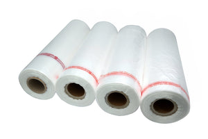 Tripact 11" x 17" HDPE Plastic Produce Bag Roll, Grocery Bag - 4 Roll (1360pcs)