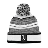 Juventus Adult Unisex Soccer Pom Pom Beanie Black