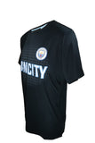 Icon Sports Men Manchester City Officially Licensed Soccer Poly Shirt Jersey -11