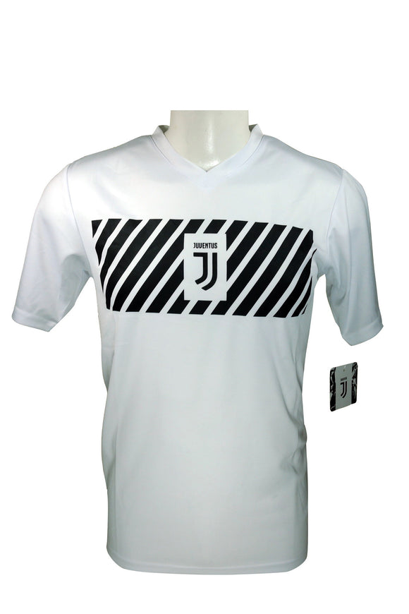 Icon Sports Men Compatible with Juventus Officially Licensed Soccer Poly Shirt Jersey -01 [JV83PT-W]