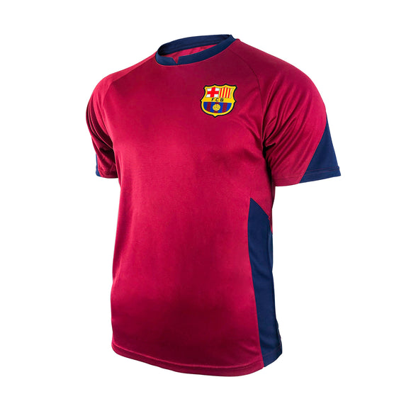 Icon Sports Men FC Barcelona Officially Licensed Soccer Poly Shirt Jersey -19