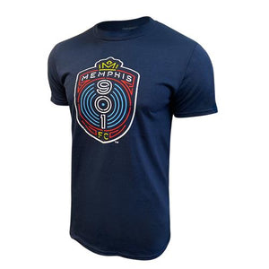 USL Memphis 901 FC Men's Logo Tee - Navy