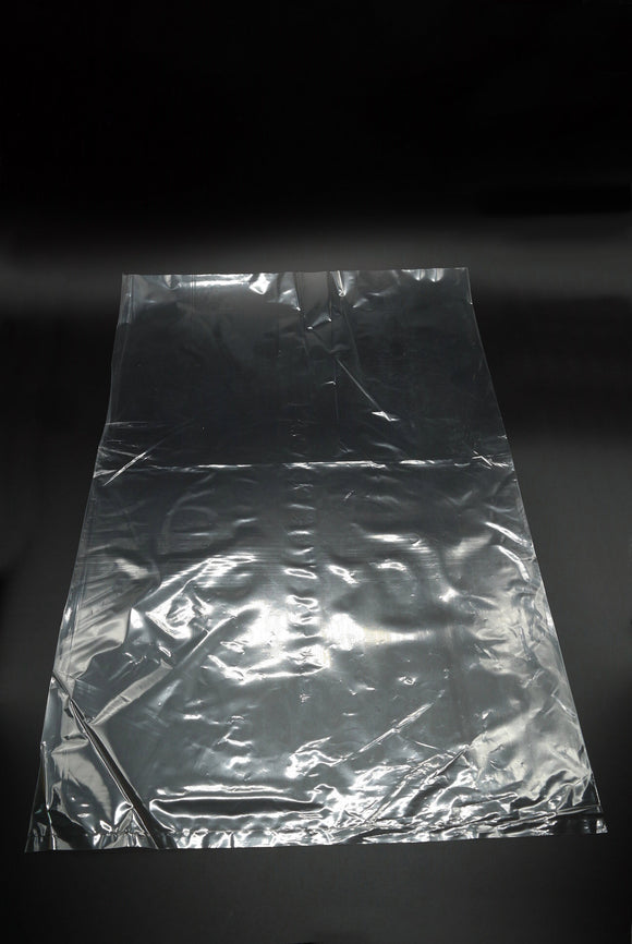 Tripact LDPE Clear Flat Poly Bags Gusseted Bags - 12