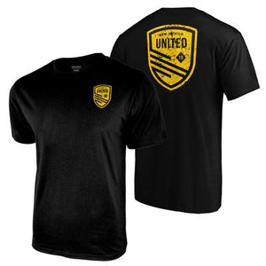 New Mexico United Logo USL Adult Men's Graphic Tee Shirt - Black