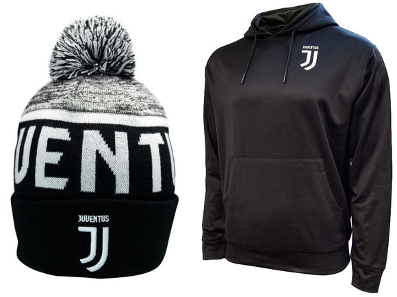 Icon Sports Juventus Soccer Hoodie and Beanie combo 06