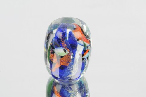 M Design Art Handcraft Glass Fish in Fishtank Paperweight
