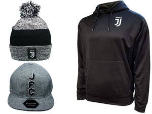 Icon Sports Juventus Soccer Hoodie Beanie Cap 3 Items combo 64-4