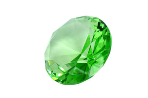 Tripact 100mm (3.93 inch) Light Green Diamond Shaped Jewel Crystal Paperweight