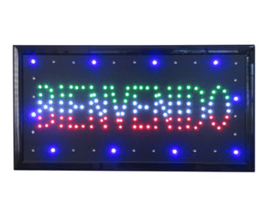 19x10 Neon Sign LED Lighting - 2 Swtiches: Power & Animation for Business Identification by Tripact Inc - Bienvenido