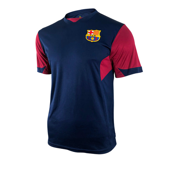 Icon Sports Men FC Barcelona Officially Licensed Soccer Poly Shirt Jersey -25