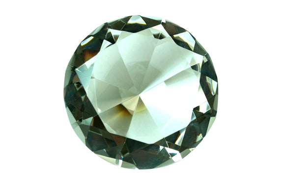 Tripact 60 mm Translucent Rainbow Diamond Shaped Jewel Crystal Paperweight