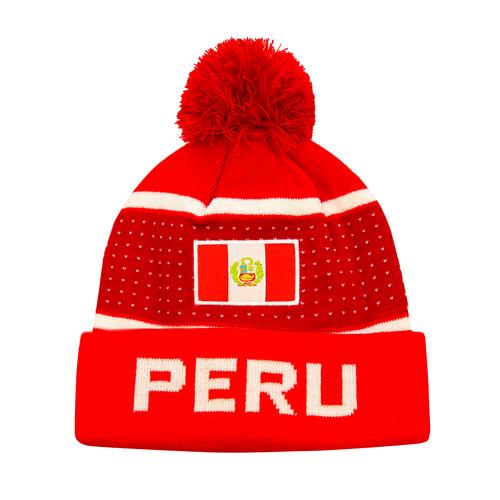 Peru Pegged Adult Unisex Beanie