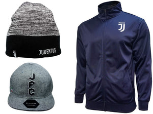 Icon Sports Juventus Soccer Jacket Beanie Cap 3 Items combo 05-1
