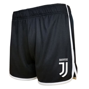 Icon Sports Women's Compatible with Juventus Officially Poly Soccer Shorts -01