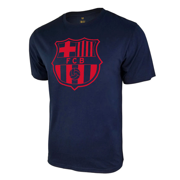 Icon Sports Men FC Barcelona Officially Licensed Soccer T-Shirt Cotton Tee -03