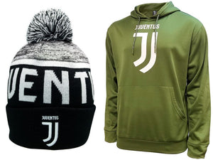 Icon Sports Juventus Soccer Hoodie and Beanie combo 10