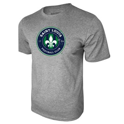 USL St Louis FC Logo Tee - Heather Gray