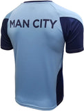 Icon Sports Men Manchester City Officially Licensed Soccer Poly Shirt Jersey -13