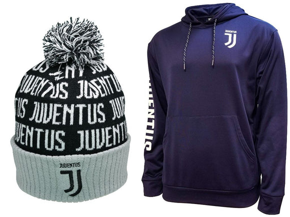 Icon Sports Juventus Soccer Hoodie and Beanie combo 01-3