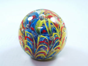 M Design Art Handcraft Rainbow Spiral Paperweight