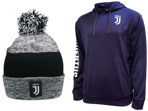 Icon Sports Juventus Soccer Hoodie and Beanie combo 04