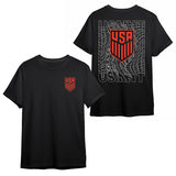U.S. SOCCER CITY LIGHTS BLACK T-SHIRT