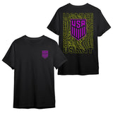 U.S. SOCCER CITY LIGHTS BLACK T-SHIRT