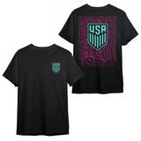 U.S. SOCCER CITY LIGHTS BLACK T-SHIRT