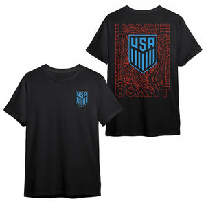 U.S. SOCCER CITY LIGHTS BLACK T-SHIRT