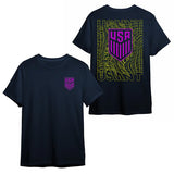 U.S. SOCCER CITY LIGHTS NAVY T-SHIRT