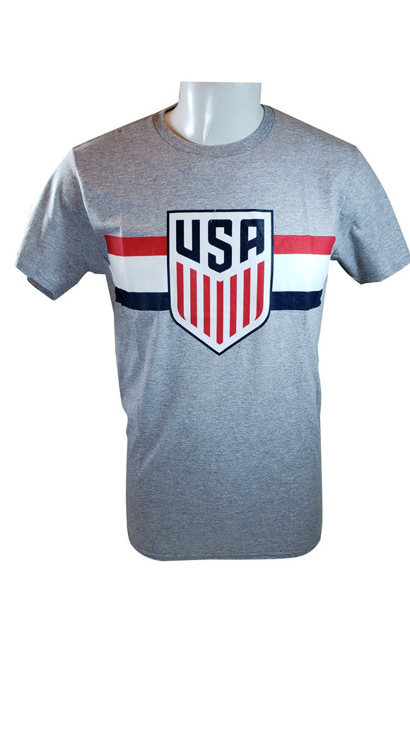 Icon Sports Group U.S.Soccer Men's Soccer Cotton T-Shirt -Grey