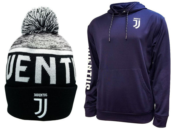 Icon Sports Juventus Soccer Hoodie and Beanie combo 02
