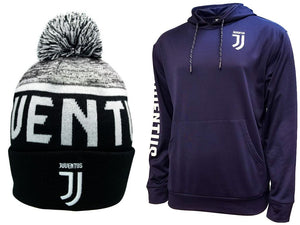 Icon Sports Juventus Soccer Hoodie and Beanie combo 01-2