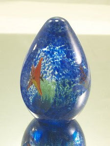M Design Art Handcraft Glass Green Millefiori Glass Paperweight