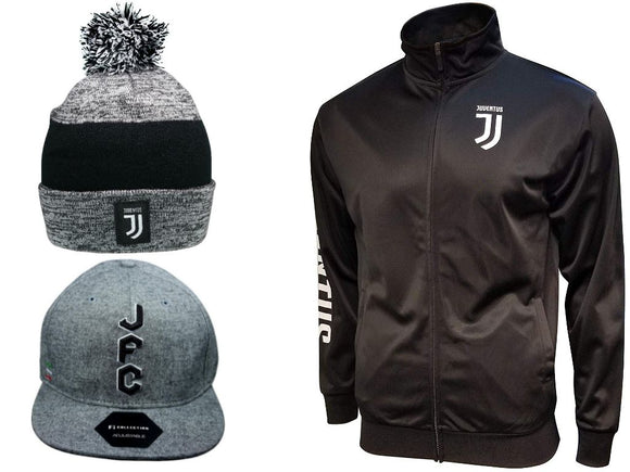 Icon Sports Juventus Soccer Jacket Beanie Cap 3 Items combo 08-1