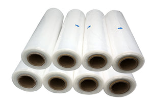 Tripact 11" x 19" LDPE Clear Plastic Flat Open Poly Bag Roll 1.25 mil - 8 Roll (920pcs) 01