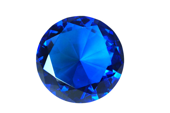 Tripact 60 mm Magenta Diamond Shaped Jewel Crystal Paperweight