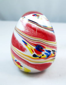 M Design Art Handcraft Colorful Sandy Texture Egg Paperweight
