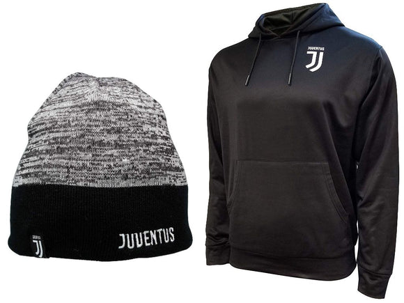 Icon Sports Juventus Soccer Hoodie and Beanie combo 61-1