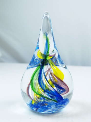 M Design Art Handcraft Abstract Spiral Wave Paperweight