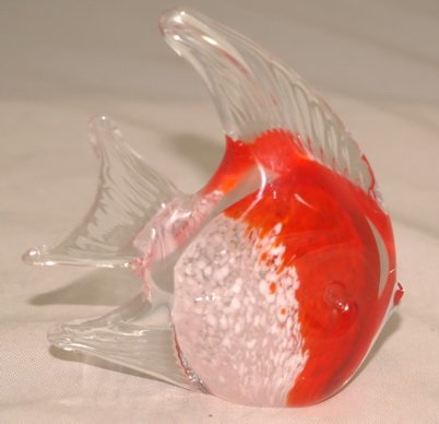 M Design Art Handcraft Ruby Mix Millefiori Glass Paperweight 01