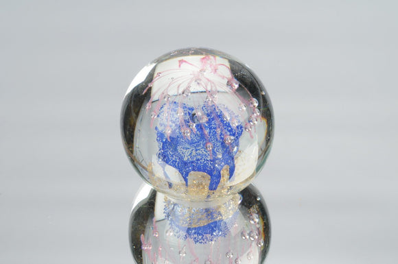M Design Art Handcraft Glass Rainbow Millefiori Paperweight 01