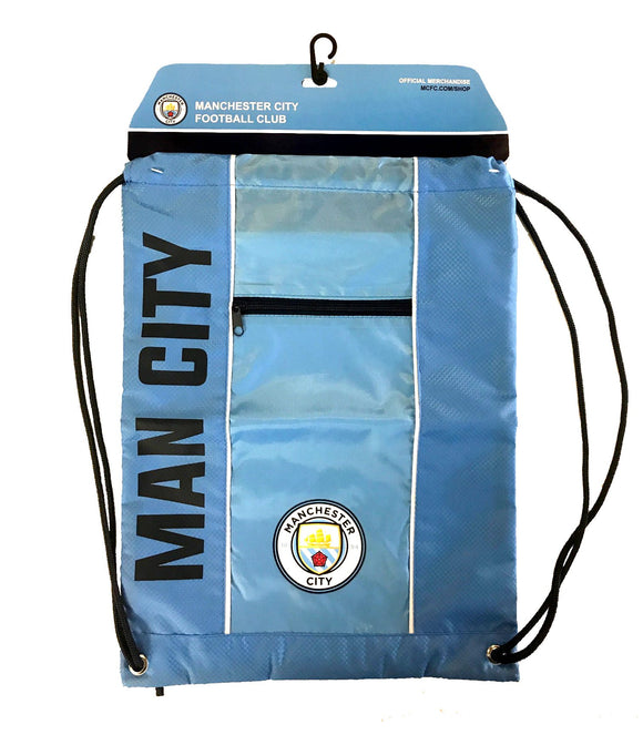 Manchester City Official Drawstring Gym Soccer Cinch Bag