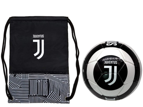 Icon Sports Juventus Official Soccer Cinch Bag & Ball Size 5 - 16-1