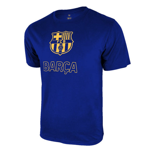 Icon Sports Men FC Barcelona Officially Licensed Soccer T-Shirt Cotton Tee -18