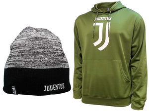Icon Sports Juventus Soccer Hoodie and Beanie combo 09