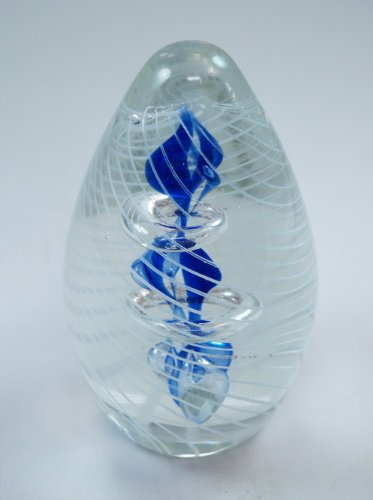 M Design Arted Glass Clear Crystal Apple Paperweight 01